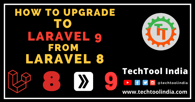How to upgrade to laravel 9 from laravel 8